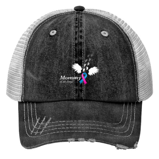 Angel Mommy Miscarriage Awareness Infant Mother Print Trucker Hats