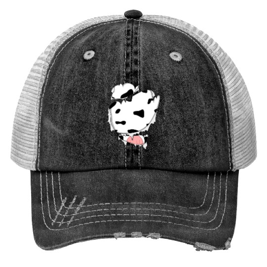 Funny Halloween Cool Funny Halloween For Cow Lover Print Trucker Hats