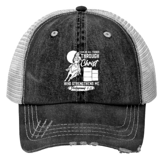 Barrel Racer For Barrel Racing Print Trucker Hats