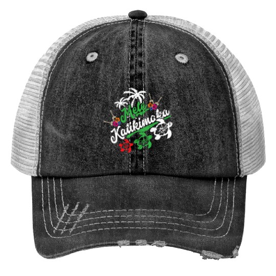Mele Kalikimaka - Fun Merry Print Trucker Hats
