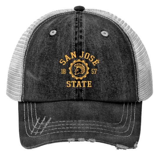 San Jose State Spartans Stamp Officially Licensed Print Trucker Hats