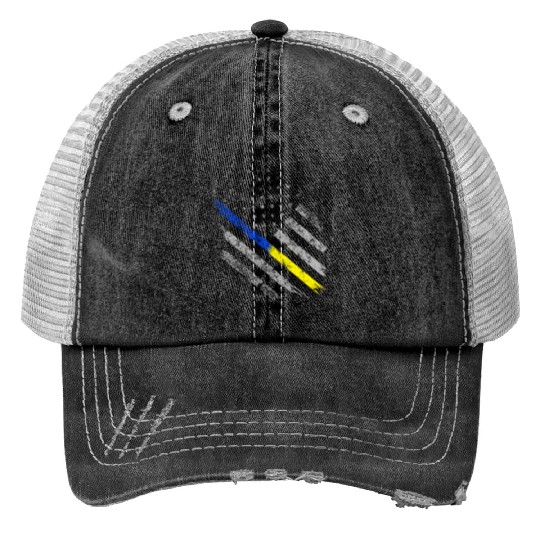 Gold Blue Line 911 Police Dispatcher First Print Trucker Hats