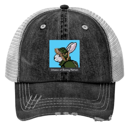 Citizens of Bunny Nation NFT #84 Artwork Print Trucker Hats