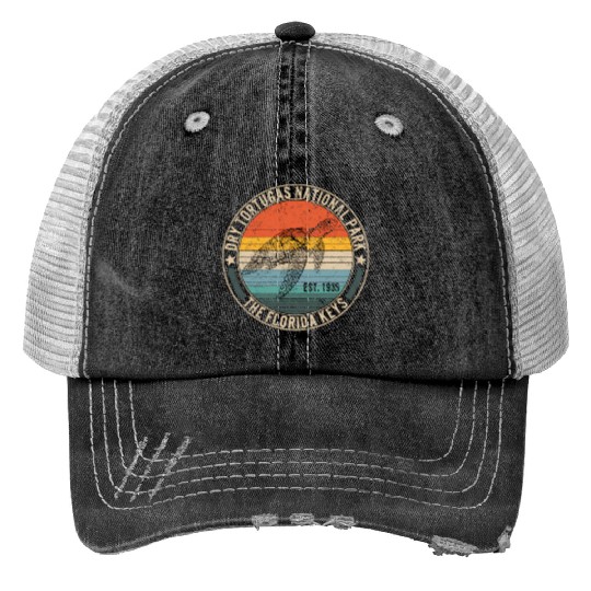 Dry Tortugas National Park Florida Keys Beach Print Trucker Hats