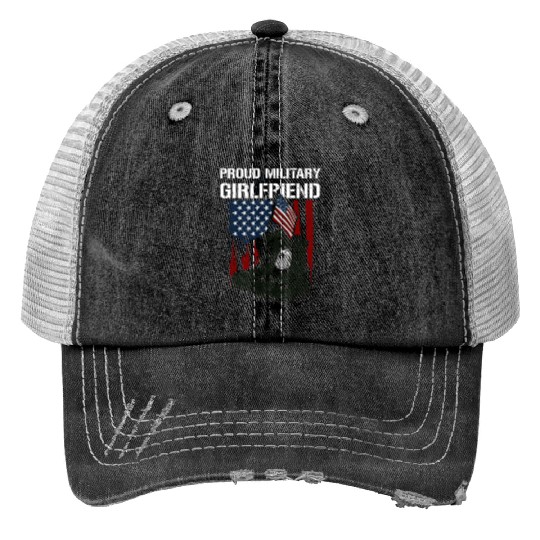 Friend Proud Military Friend Memorial Day Print Trucker Hats