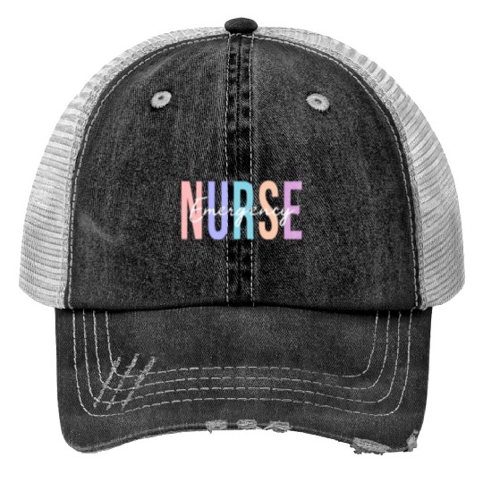 Er Nurse Emergency Room Nurse Registered Nurse Print Trucker Hats