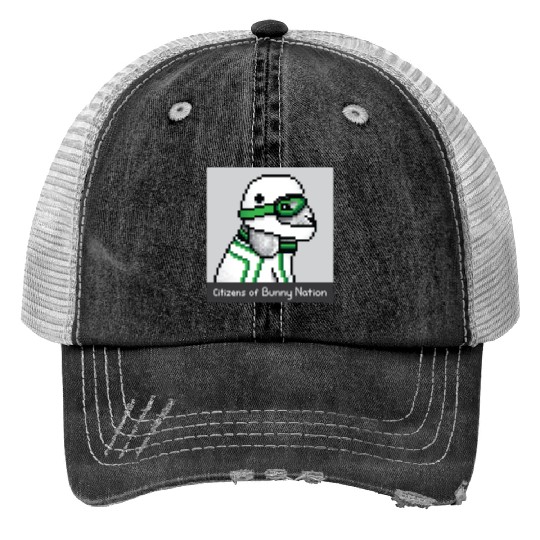 Citizens of Bunny Nation NFT #63 Artwork Print Trucker Hats