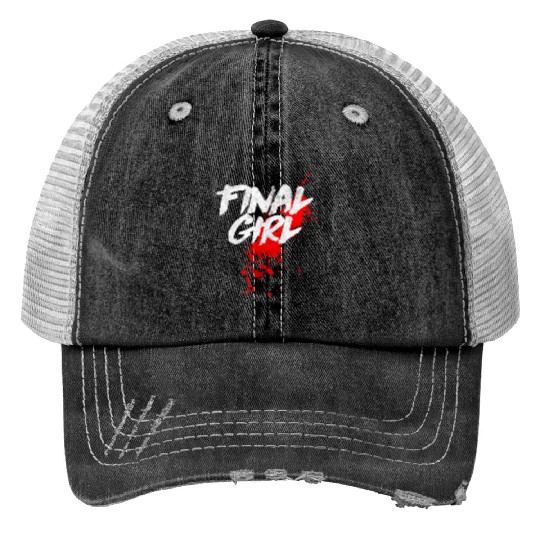 Final Horror Movie Slasher Film Print Trucker Hats