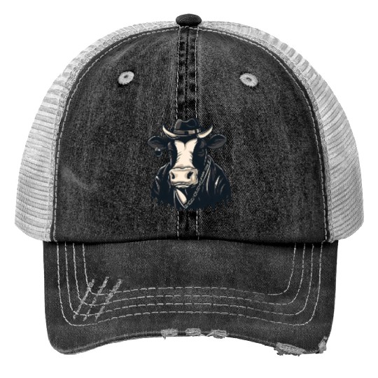 CowGirl Cowboy Party Stag Wild Print Trucker Hats