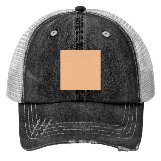 Retro Orange Pattern Print Trucker Hats