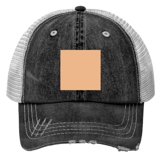Retro Orange Pattern Print Trucker Hats