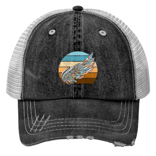 Falconry Bird Falcon Hunting Falconer Print Trucker Hats
