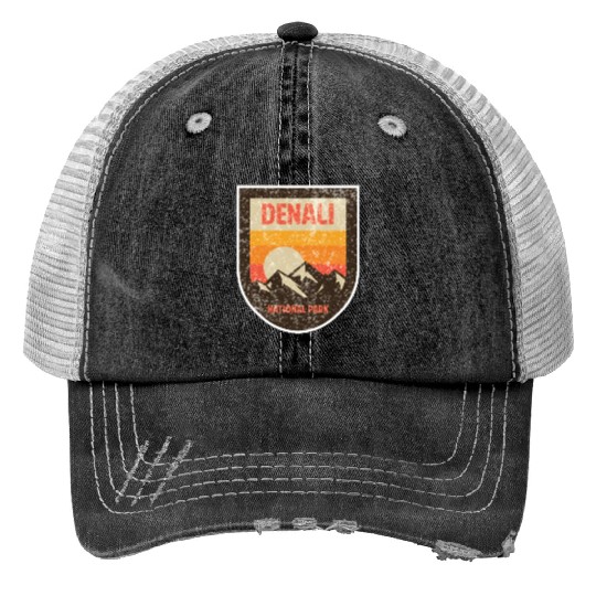 Denali National Park Print Trucker Hats