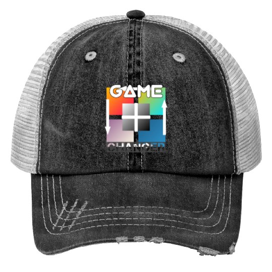 Game Changer Print Trucker Hats