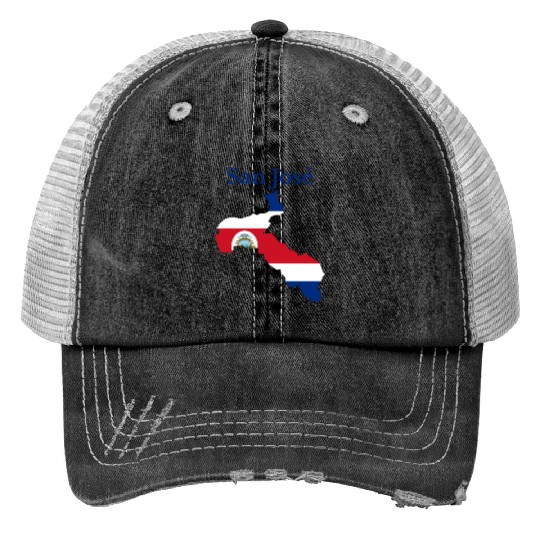San Jose Province Costa Rica Print Trucker Hats