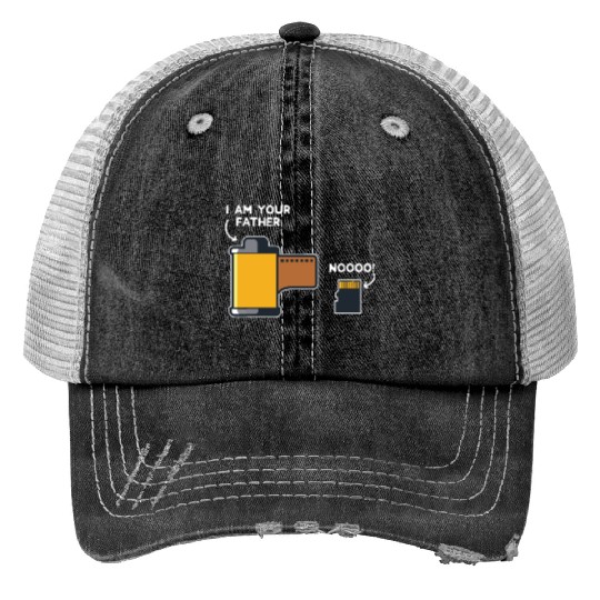 Funny Photography Gift Design Film Father of SD Ca Print Trucker Hats