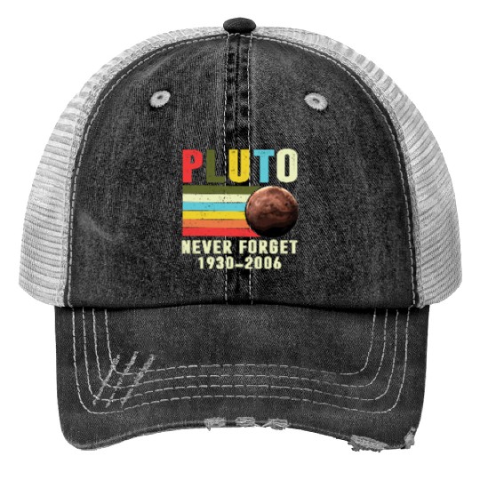 Pluto Never Forget 1930 2006 Print Trucker Hats
