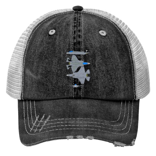 Lockheed Martin F 35B Lightning Print Trucker Hats
