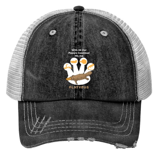 Schnabeltier Power Combined Platypus Print Trucker Hats
