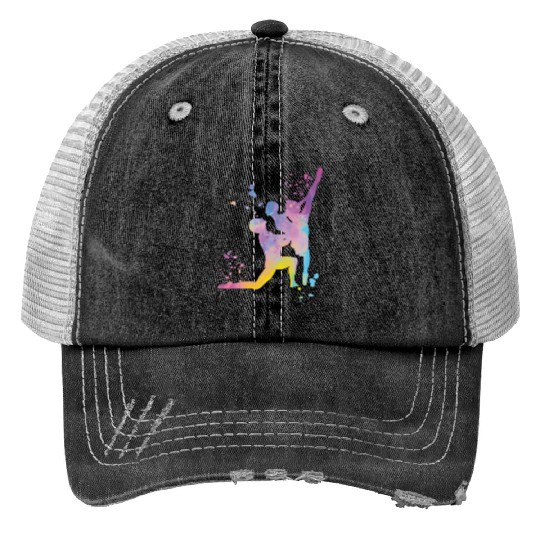 Ballet Dance Couple Woman Ballerina Print Trucker Hats