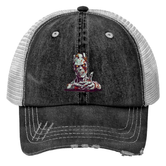 Zand zombie ok Print Trucker Hats