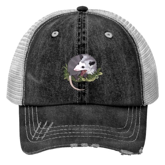 Screaming possum, Funny Animal Print Trucker Hats
