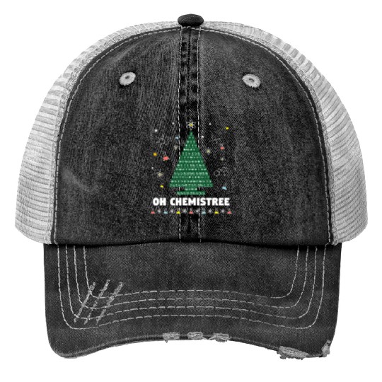Oh Chemistree Periodic Table Chemistry Tree Print Trucker Hats