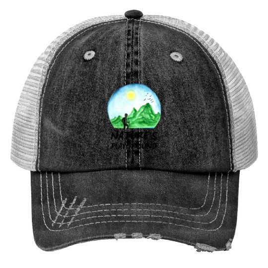 Nature's Playground Print Trucker Hats