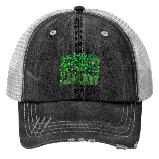 Saint Patrick's Day Miami Florida Print Trucker Hats