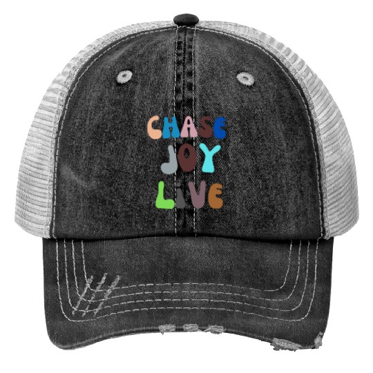 Chase Joy Live - Let Happiness Blossom with Every Print Trucker Hats