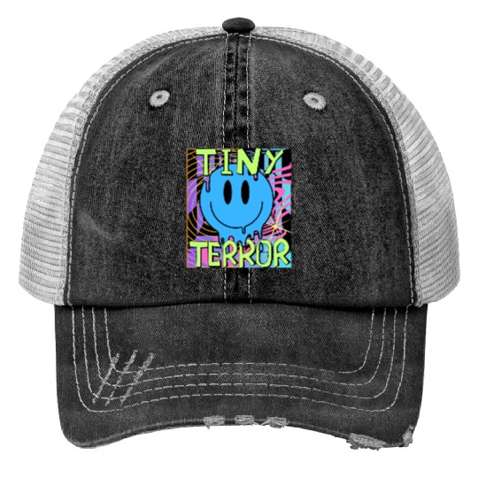 Tiny Terror Streetwear Print Trucker Hats All Neon Colors