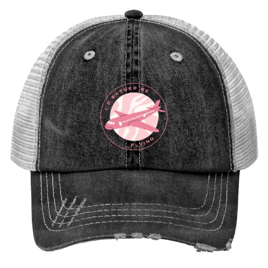 I'd rather be flying Print Trucker Hats