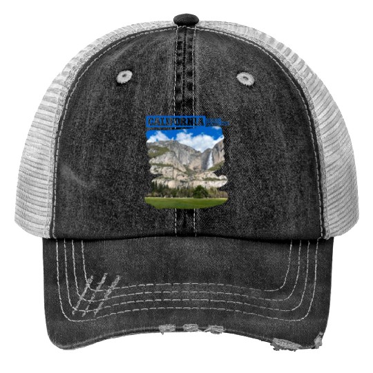 California Yosemite National Park Print Trucker Hats