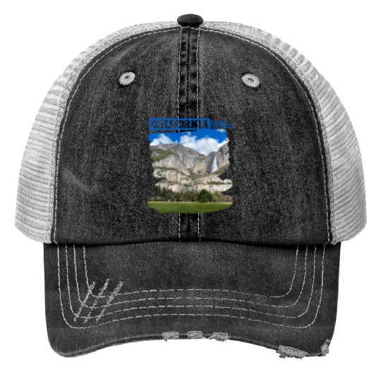 California Yosemite National Park Print Trucker Hats