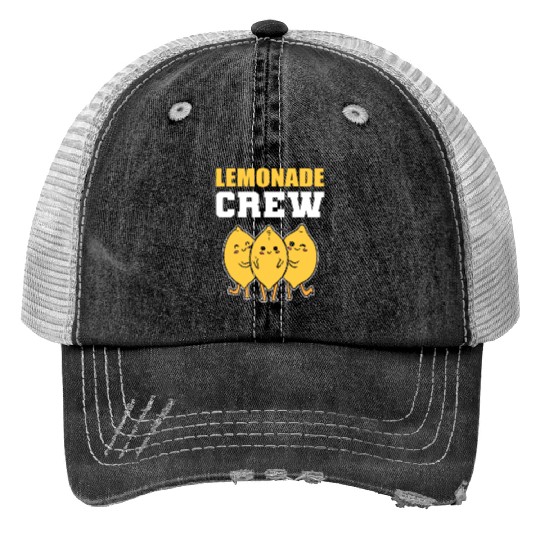 Lemonade Crew Fruits Lover Gift Print Trucker Hats