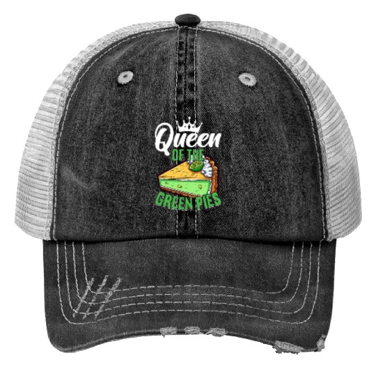 Key Lime Pie Lover Dessert Print Trucker Hats