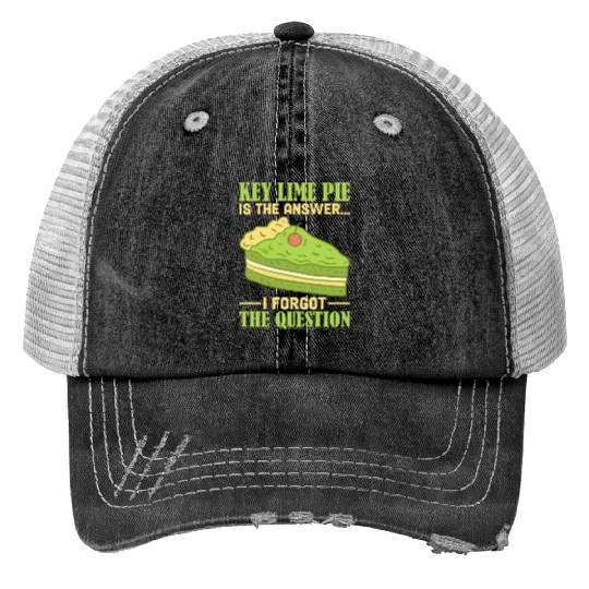 Key Lime Pie Lover Dessert Print Trucker Hats