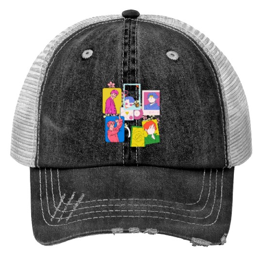 Army KPop Fancy and Love Fans Print Trucker Hats