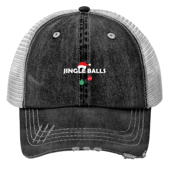 Jingle Bells Print Trucker Hats