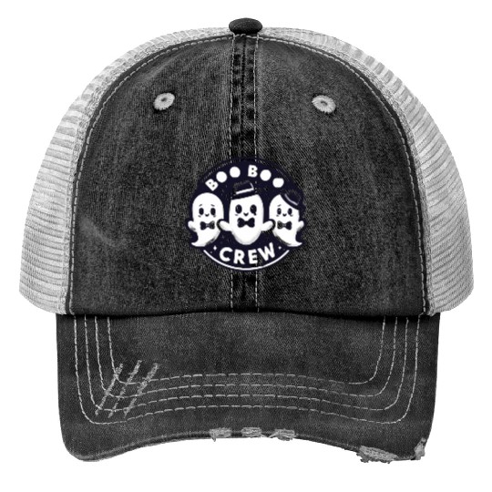 Boo Boo Crew Print Trucker Hats