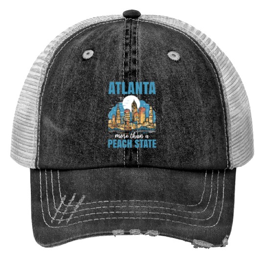 Atlanta City Georgia USA America United States Print Trucker Hats