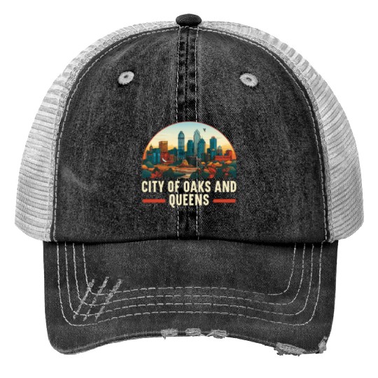 Charlotte North Carolina USA America United States Print Trucker Hats