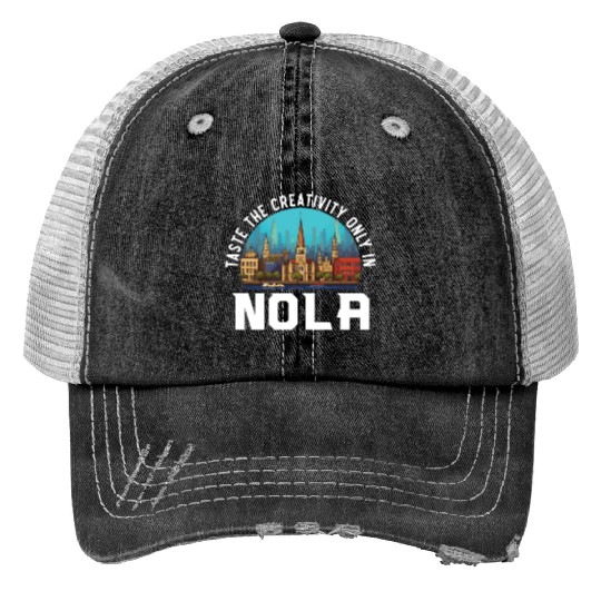 New Orleans Louisiana USA America United States Print Trucker Hats