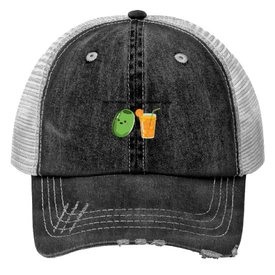 Olive Juice (I love you) Print Trucker Hats