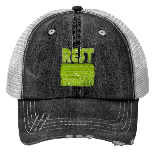 Wildflower Meadow - REST Print Trucker Hats