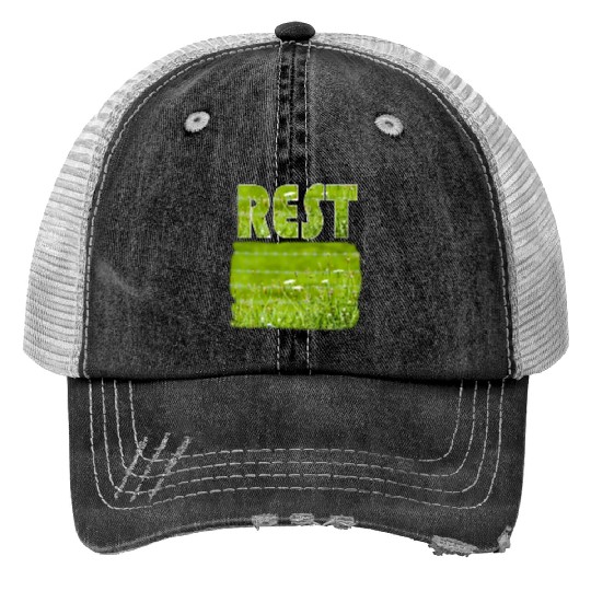 Wildflower Meadow - REST Print Trucker Hats