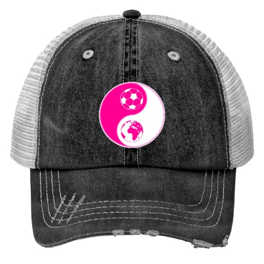 soulofsoccer joyful balance Print Trucker Hats
