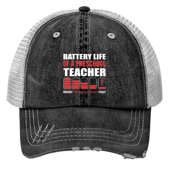 Preschool Teacher Funny Teacher Gift Print Trucker Hats