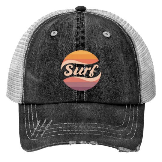 surf Print Trucker Hats