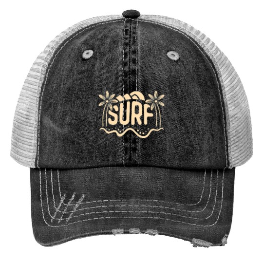 surf Print Trucker Hats